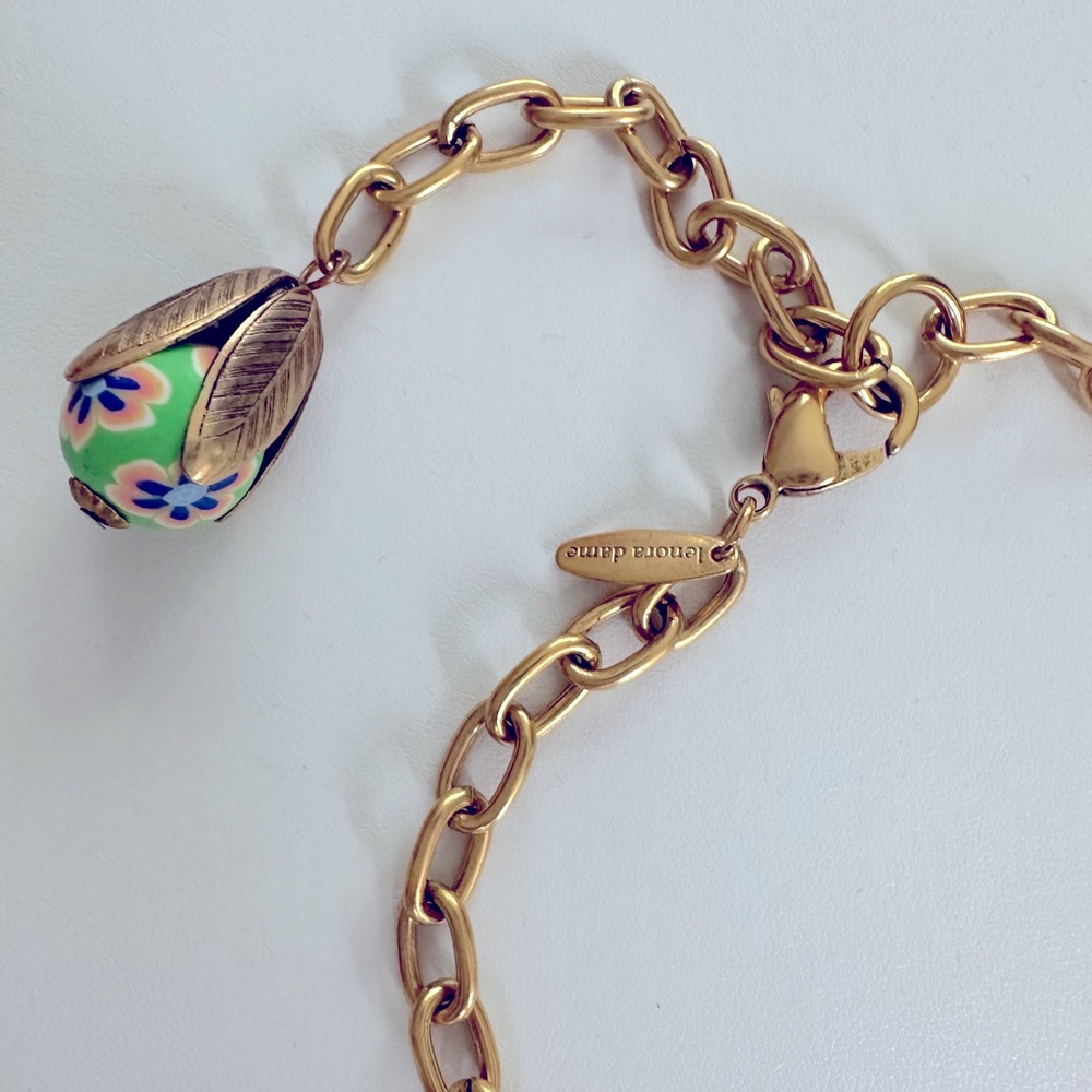 🎉HP🎉Lenora Dame Decoupage Necklace - Picture 4 of 4